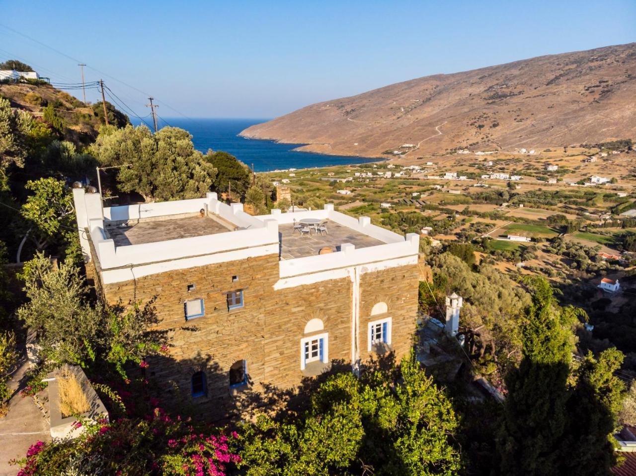 Anezas Mansion Stone-Built Traditional Villa Chones Exterior photo